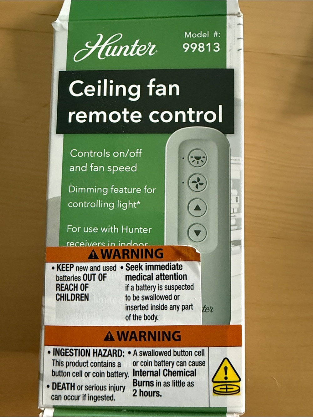 Hunter ceiling fan remote control